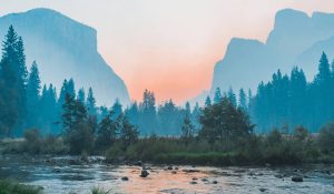 Mountains and River