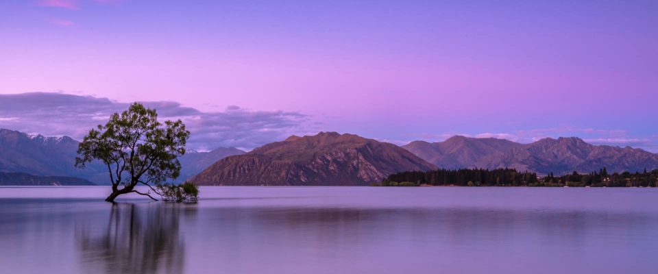 Purple Mountains and Lake